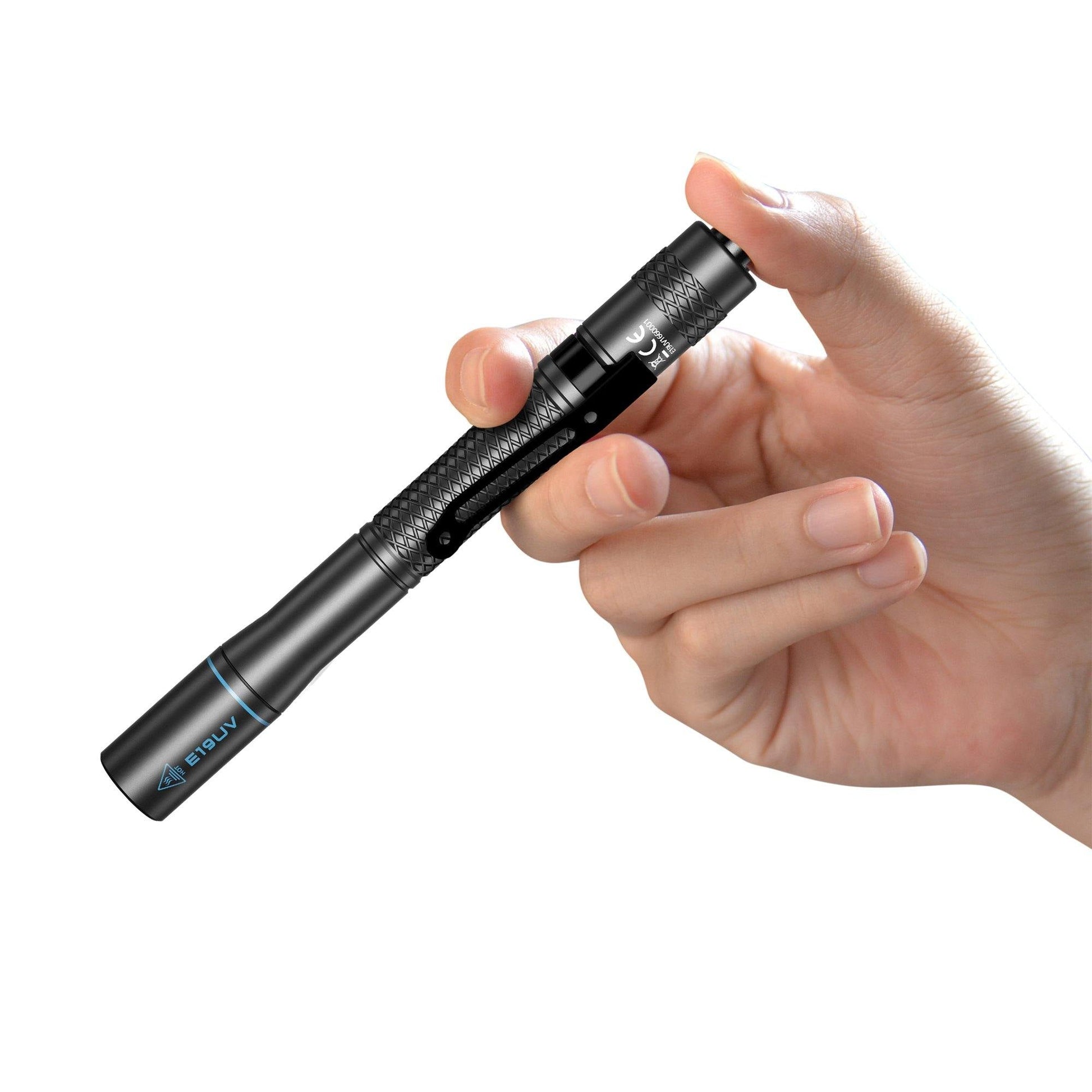 Wuben E19 UV LED Flashlight - Black-Tail Switch