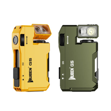 WUBEN G5 Linterna EDC amarilla (paquete) de 400 lúmenes