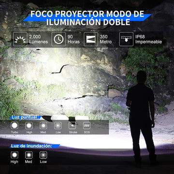 L1 Linterna de doble fuente de luz
