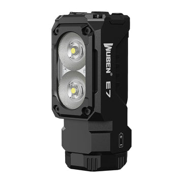 E7 1800 lúmenes Linterna de Cabeza Recargable